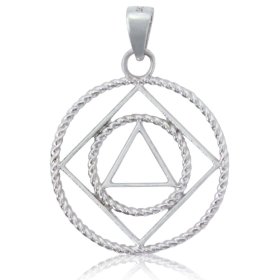 (image for) Sterling Silver NA/AA Pendant