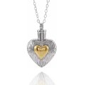 Sterling Silver & 14K Yellow Heart Ash Holder