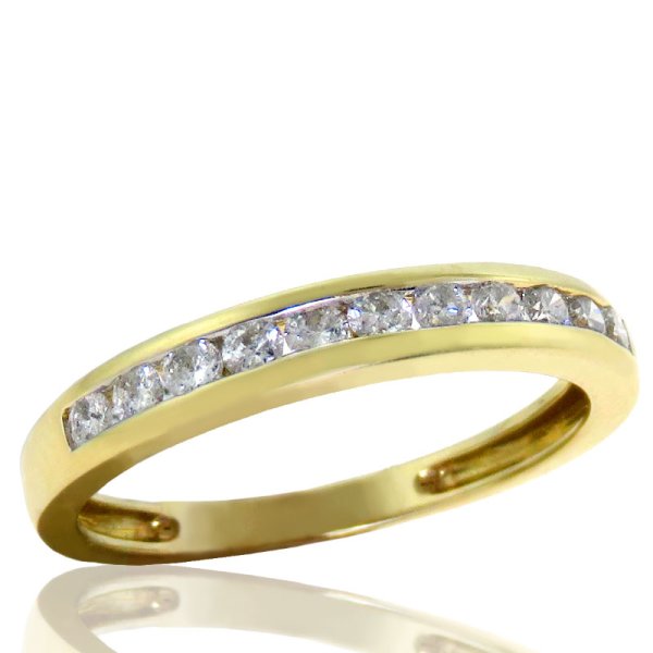 0.90ct tw Channel Set Diamond Band in 14K Yellow - Click Image to Close