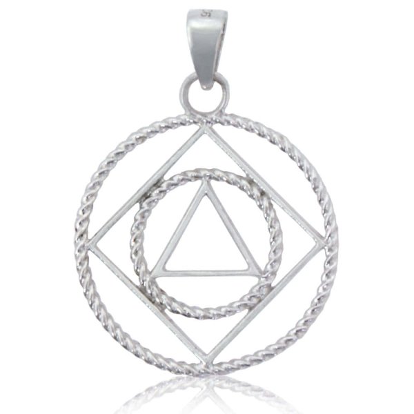 (image for) Sterling Silver NA/AA Pendant