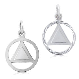 (image for) Silver Embossed AA Pendant