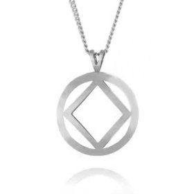 (image for) Silver 1" High Polish NA Pendant