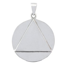 (image for) Men's Silver AA Disc Pendant