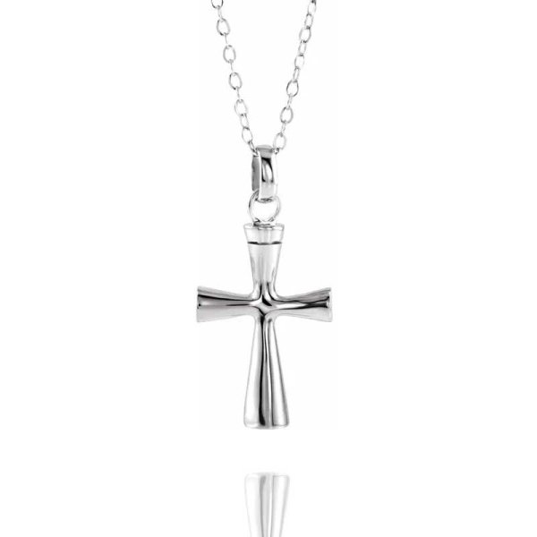 Sterling Silver Cross Ash Holder - Click Image to Close