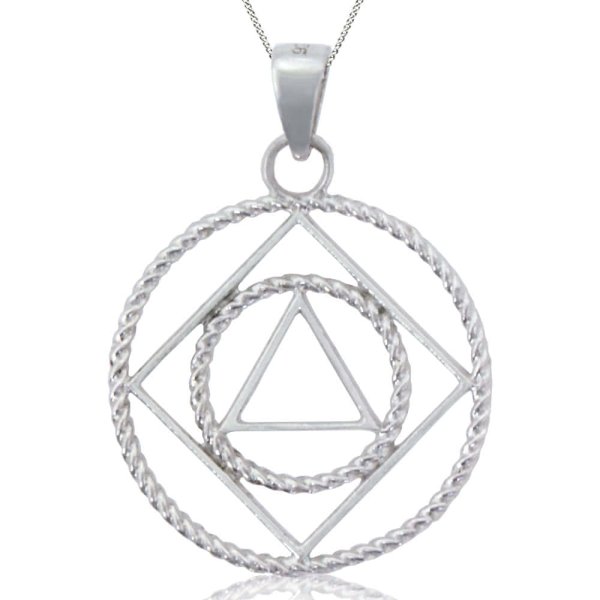 (image for) Sterling Silver NA/AA Pendant