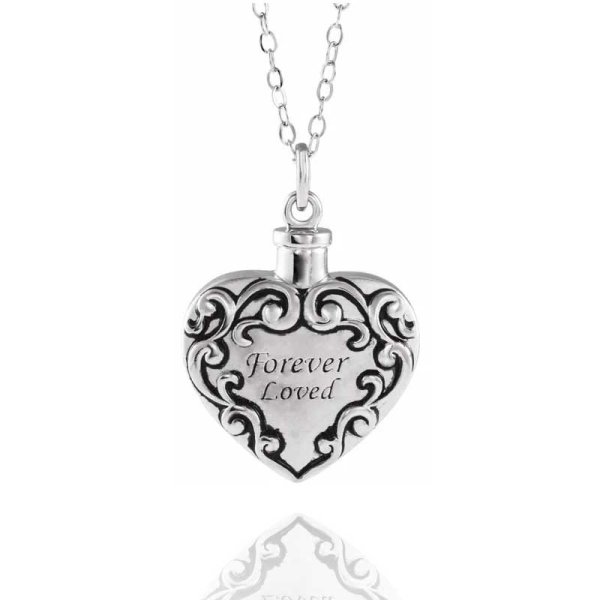 Sterling Silver Forever Loved Ash Holder - Click Image to Close