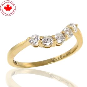 (image for) 0.40ct tw Swoop Diamond Band in 14K Yellow Gold