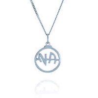 1/2" Sterling Silver NA Pendant
