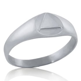 (image for) Petite Silver AA Ring with Unity Symbol