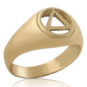 (image for) Silver Cutout AA Symbol Ring
