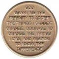 Discovery is Recovery Serenity Prayer Medallion