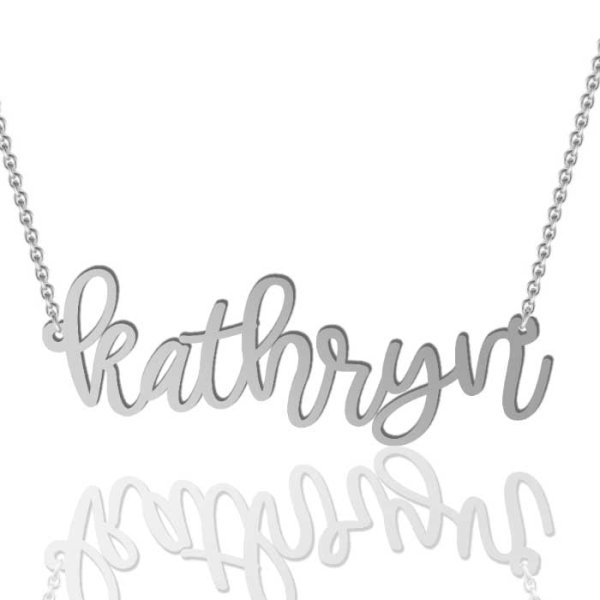 Custom Name Necklace in Hand Script - Click Image to Close