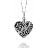 Sterling Silver Mom Heart Ash Holder