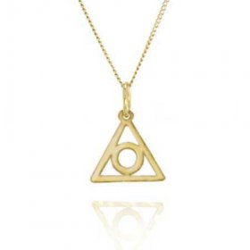 9/16" Gold Alanon Pendant