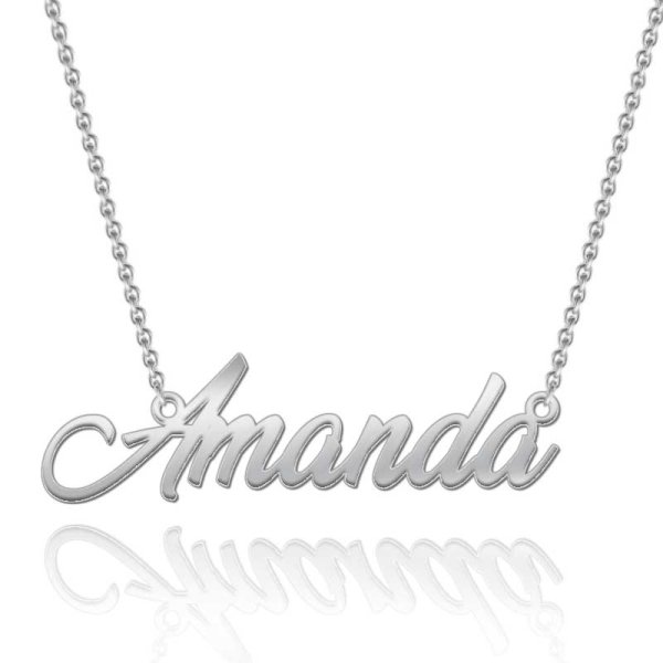 Custom Name Necklace in Classic Script - Click Image to Close