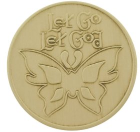 (image for) Let Go, Let God Serenity Prayer Medallion