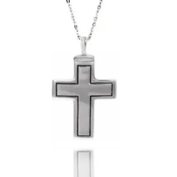 Sterling Silver Cross Ash Holder - Click Image to Close