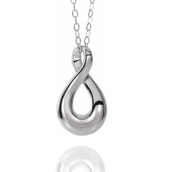 Sterling Silver Infinity-Inspired Ash Holder - Click Image to Close