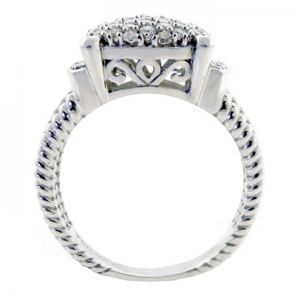 .88ct tw Diamond Fancy Bling Ring - Click Image to Close