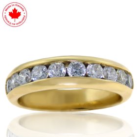 (image for) 1.00ct tw Channel Set Diamond Band in 14K Yellow Gold