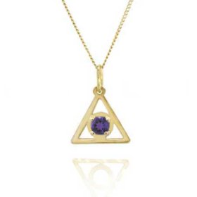 (image for) 9/16" Gold Alanon Pendant