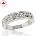 Faux Marquise Style Diamond Band in 10K White Gold