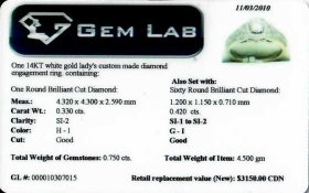 (image for) .75ct tw Canadian Diamond Halo Engagement Ring