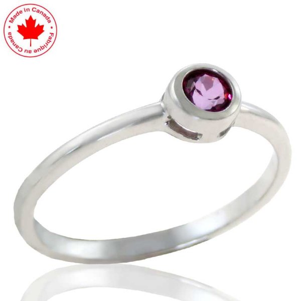 Pink Topaz October Birthstone Ring - Click Image to Close