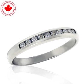 0.15ct tw 10K White Gold Diamond Band