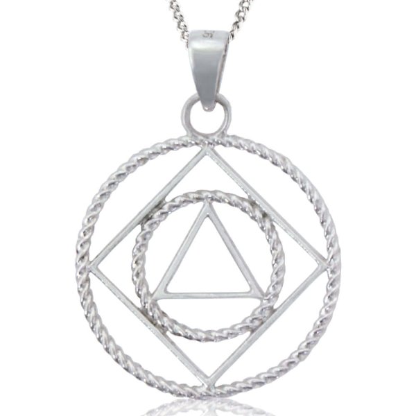 (image for) Sterling Silver NA/AA Pendant