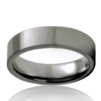 8mm Tungsten Flat Brushed Finished Band