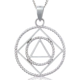 (image for) Sterling Silver NA/AA Pendant