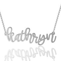 Custom Name Necklace in Hand Script