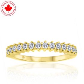 0.40ct tw Diamond 10K Yellow Gold Claw Set Band