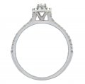 0.45ct tw 14K Oval Halo Diamond Ring