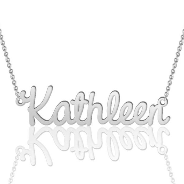 Custom Name Necklace in Script - Click Image to Close