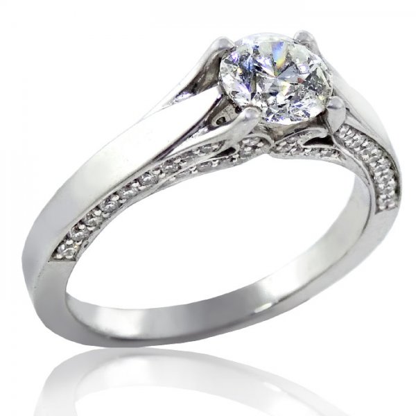 1.00ct. tw Canadian Diamond Engagement Ring - Click Image to Close
