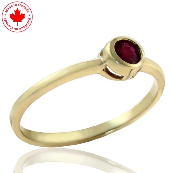 Ruby January Birthstone Ring - Click Image to Close