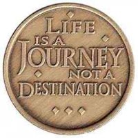 Life is Journey Affirmation Medallion