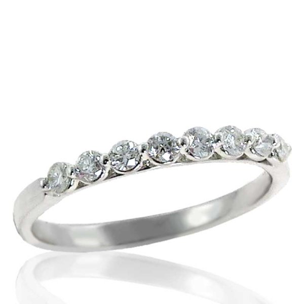 0.40ct tw Diamond Band in 14K White Gold - Click Image to Close