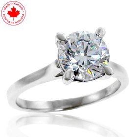 1.50ct Round Brilliant Diamond Solitaire Ring in 14K