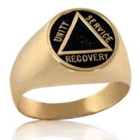 Men's Gold Unity Service Recovery Ring