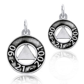 (image for) Silver AA Pendant with Custom Date Engraving