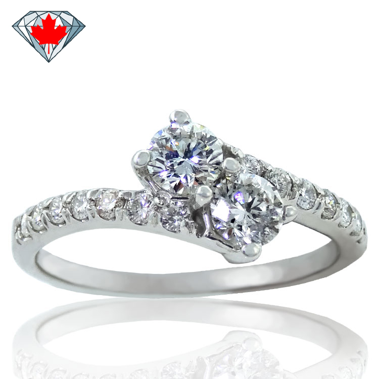 (image for) .735ct. tw Double Centre Canadian Diamond Ring