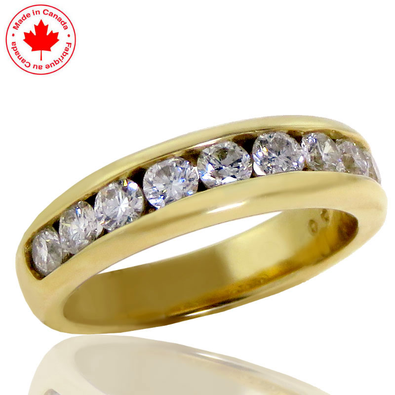 (image for) 1.00ct tw Channel Set Diamond Band in 14K Yellow Gold
