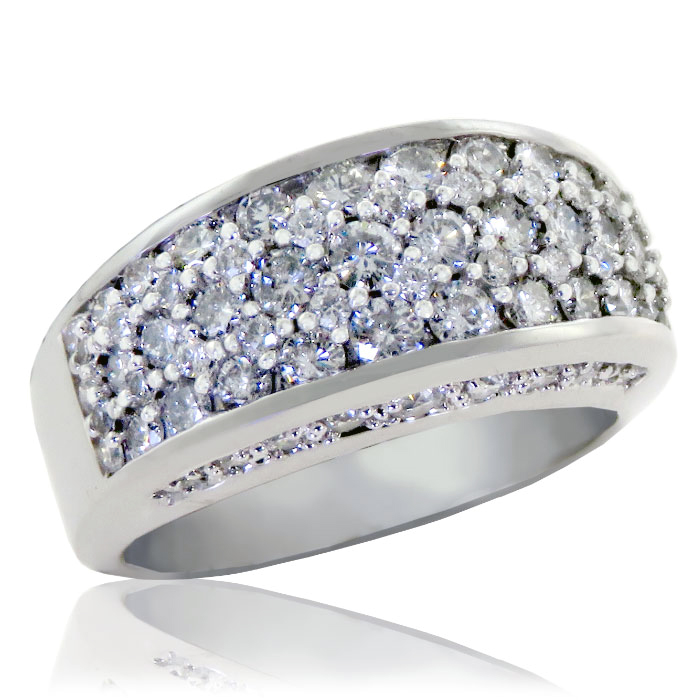 (image for) 1.75ct tw Pave Diamond Bling Ring
