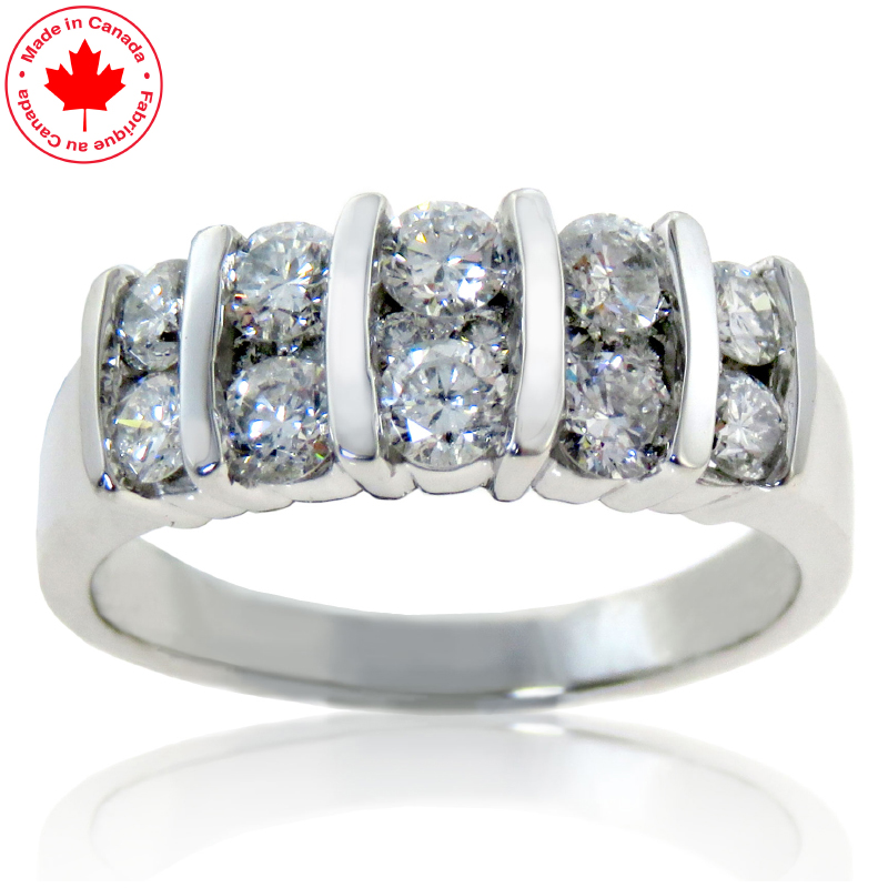 (image for) 1.00ct tw Vertical Channel 10K Diamond Ring