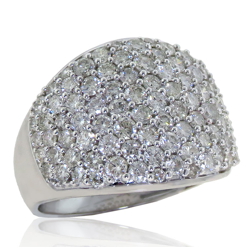 (image for) 2.50ct tw Pave Diamond Band in 10K White Gold