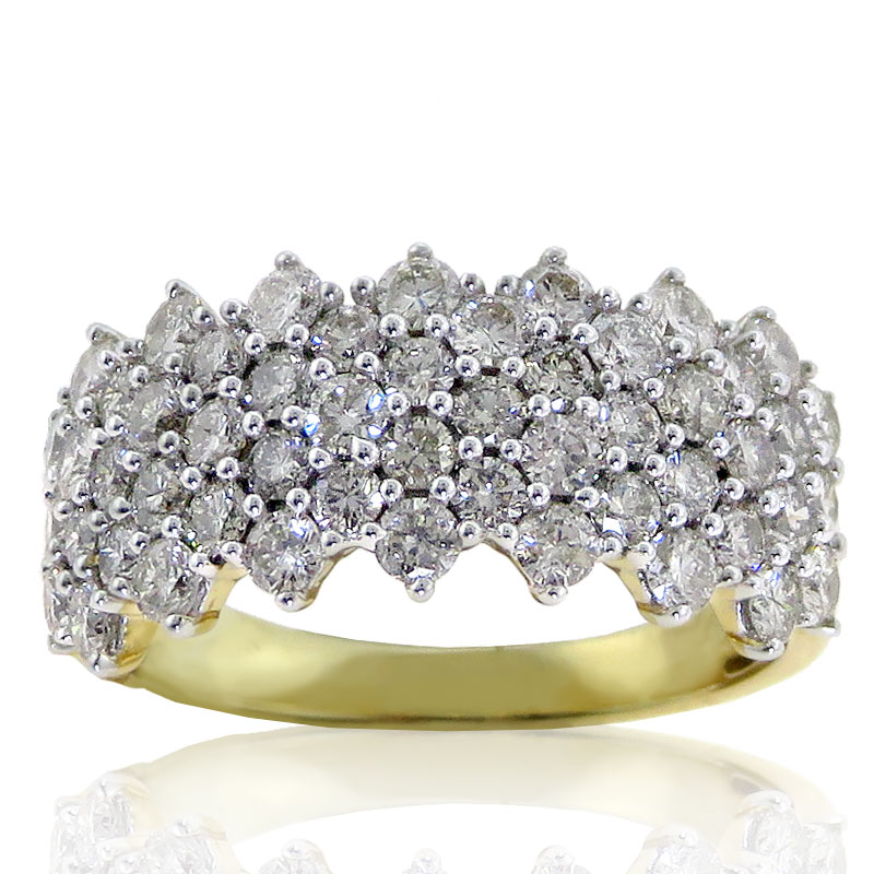 (image for) 2.00ct tw Pave Diamond Band in 10K Yellow Gold