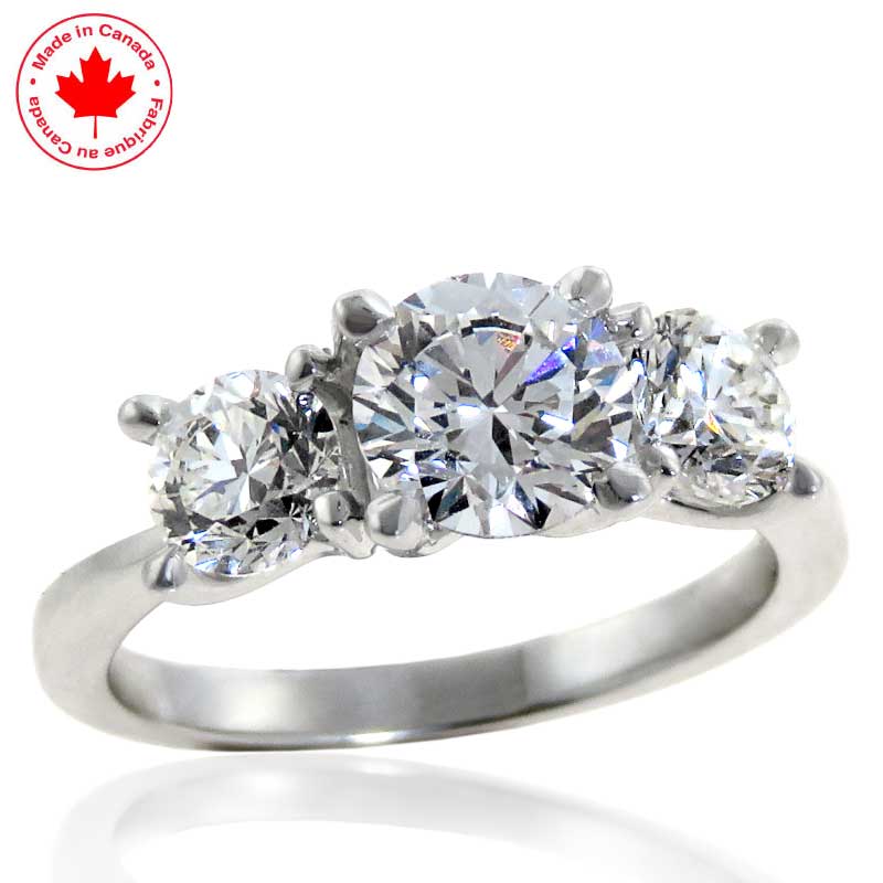 (image for) 2.00ct tw Diamond 3 Stone Ring in 14K